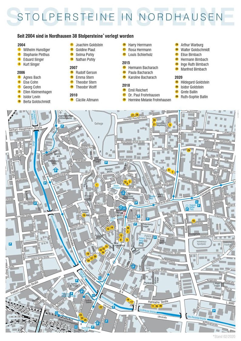 Stolpersteine in Nordhausen (Foto: wirsinds)