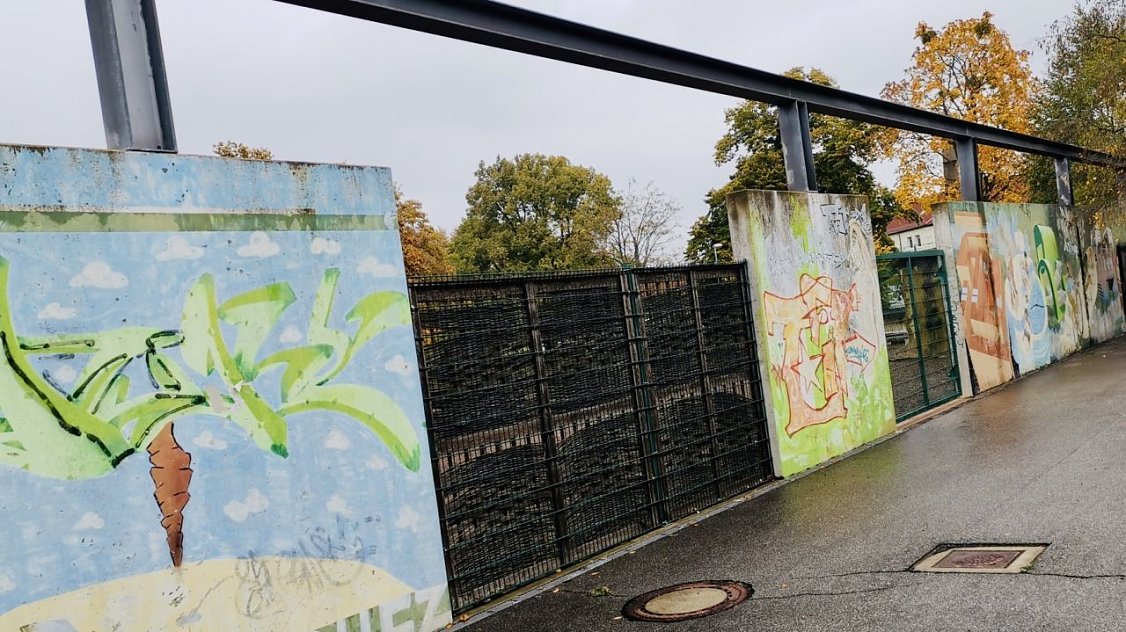 Graffiti-Wand Petersberg (Foto: Stadtverwaltung) Bild: Graffiti-Wand Petersberg