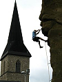 Petri-Turm und Kletterfelsen auf dem Petersberg