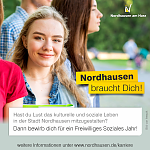 Bild: Die Stadtverwaltung Nordhausen hat noch freie Stellen f&uuml;r das Freiwillige Soziale Jahr zu vergeben!