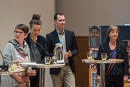 Podiumisdiskussion mit B. Meißner, K. Faber, M. Wilde und D. Everding (Foto: Thomas Müller)