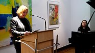 Die Bürgermeisterin eröffnet die Ausstellung (Foto: Pressestelle)