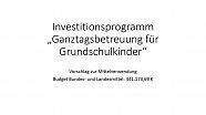 Investitionsprogramm "Ganztagsbetreuung für Grundschulkinder“ (Foto: Stadtverwaltung Nordhausen)