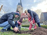 Hochbeete Museumsgarten der Flohburg  Projekt mit einer Kindertagesstätte zur Thematik „Gärtnern“ (Foto: Stadt Nordhausen)