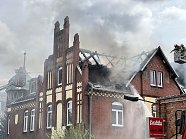 Hausbrand in der Rothenburgstraße (Foto: ©Stadtverwaltung Nordhausen)