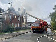 Hausbrand in der Rothenburgstraße (Foto: ©Stadtverwaltung Nordhausen)