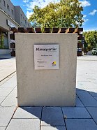 Enthüllung der „Klimaquartier-Plakette“  (Foto: SWG)
