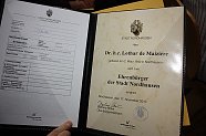 Ehrenbürgerwürde für Lothar de Maizière (Foto: Patrick Grabe)