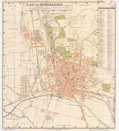 Stadtplan Nordhausen 1938 (Foto: Stadtarchiv)