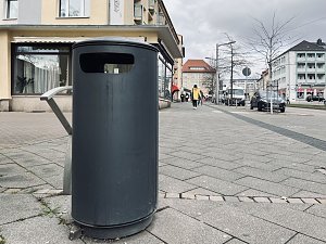 Neue Abfallbehälter in der Stadt Nordhausen