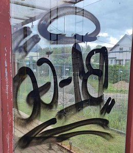 Vandalismus und Schmierereien in der Stadt und auf den Ortsteilen