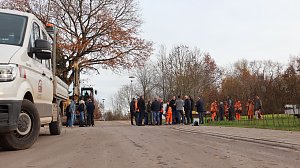 Bild: Teilabschnitt der Stra&szlig;en Zum Gumpetal und Zur Sch&ouml;nen Aussicht fertiggestellt