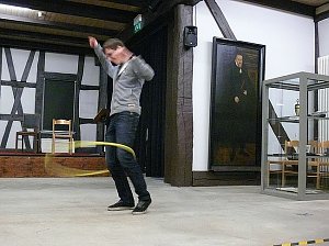 Bild: Kulturnacht im Tabakspeicher: Hula-Hoop- Wettbewerb