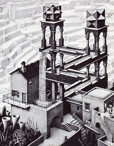 Wasserfall von M.C. Escher (Foto: privat)
