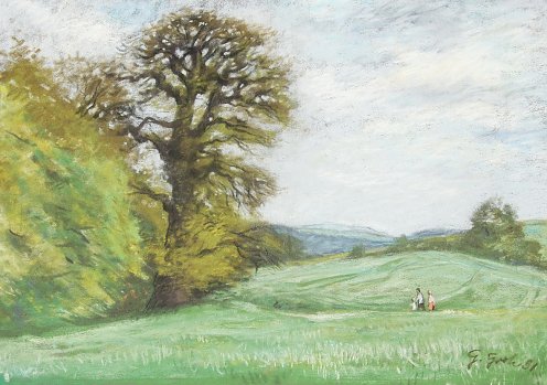 Günter Groh: Landschaft bei Nordhausen (Foto: Rainer Groh) Günter Groh: Landschaft bei Nordhausen (Foto: Rainer Groh)