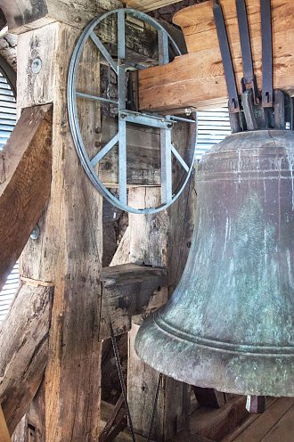 Eine Glocke der St. Blasii Kirche Nordhausen, Mitte 14. Jh. (Foto: Rennebach)