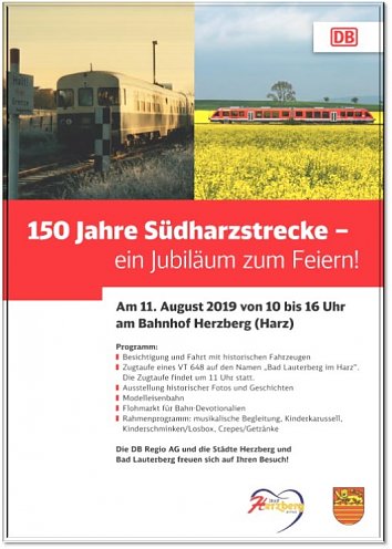 150 Jahre Südharzstrecke (Foto: Initiative "Höchste Eisenbahn für den Südharz")