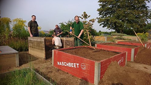 Bild: Herr Jakschik und Besch&auml;ftigte des BBZ &copy;Stadtverwaltung Nordhausen