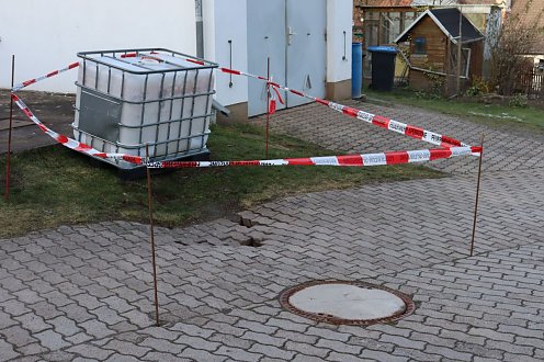 Erdabsenkung Buchholz (Foto: Stadtverwaltung Nordhausen)