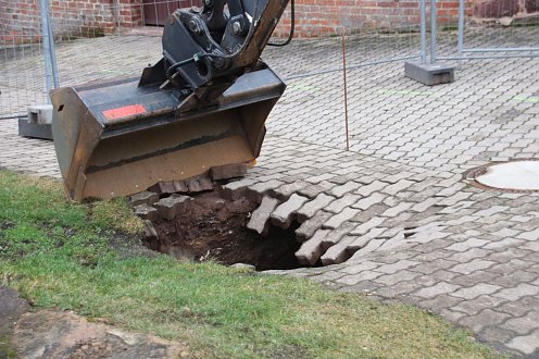 Erdabsenkung Buchholz 06.01.2020 (Foto: Stadtverwaltung Nordhausen)