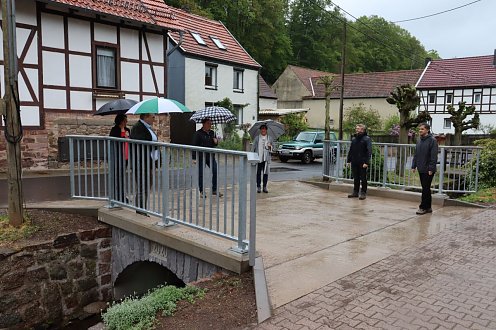 Freigabe Brücken im Ortsteil Rodishain (Foto: Stadtverwaltung Nordhausen)