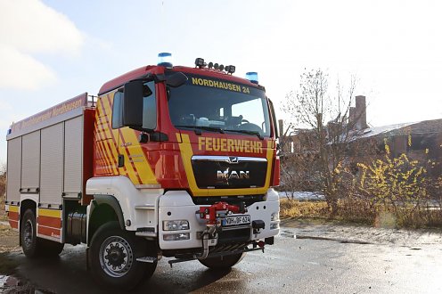 Brand am Bahnhof (Foto: Stadtverwaltung Nordhausen)