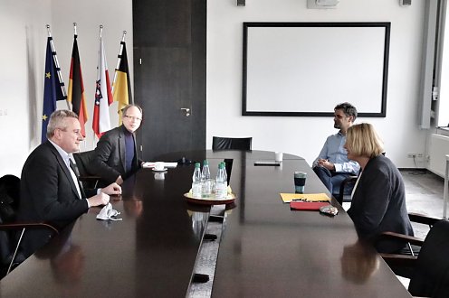 Gespräch mit neuer Leitung der Gedenkstätten (Foto: Stadtverwaltung Nordhausen)