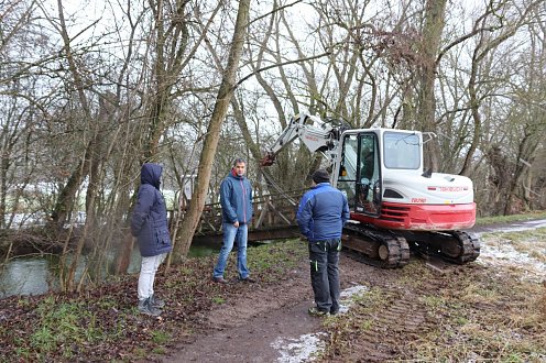 Rückbau Brücke Salzaspring (Foto: Stadtverwaltung Nordhausen)