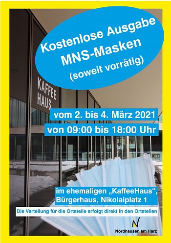 Maskenverteilung (Foto: Stadtverwaltung Nordhausen) Maskenverteilung (Foto: Stadtverwaltung Nordhausen)
