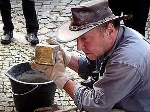 Gunter Demnig (Foto: I. Bergmann)