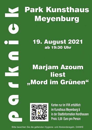 „Parknick“-Lesung im Park des Kunsthaus Meyenburg am 19. August  (Foto: Stadtverwaltung Nordhausen)
