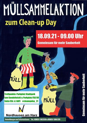 Clean-Up-Day am 19. September in Nordhausen (Foto: Stadtverwaltung Nordhausen)