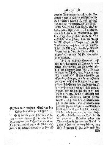 Quelle 1 Stadtarzt Dr. med. Franz Ernst Filter (1768-1807) im „Nordhäuser Wöchentlichen Nachrichts-Blatt“, Jg. 1801, (Foto: Stadtarchiv)