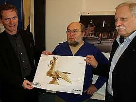 Architekturatelier Dr. Worschech schenkt der Stadt die Brunnenfigur "Aar" (Foto: nnz)