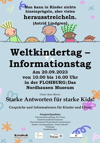 Weltkindertag in der Flohburg (Foto: ©Stadtverwaltung Nordhausen)