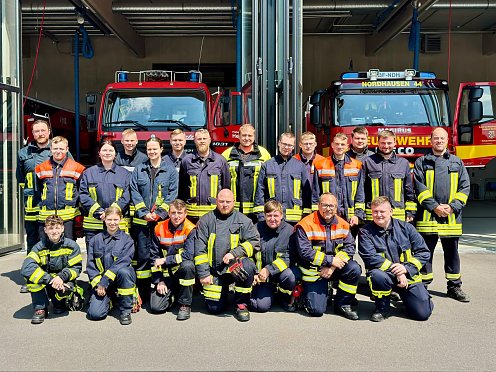 Grundlehrgang Freiwillige Feuerwehr (Foto: ©Berufsfeuerwehr Nordhausen)