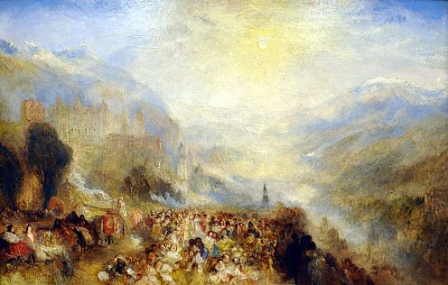 William Turner. Heidelberger Schloss (um 1841/1844-45) Öl/Lwd., Edinburgh, Scottish National Gallery (Foto:  Scottish National Gallery)