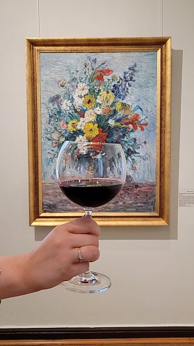 Bild: Kunsthaus Meyenburg: Blumen, Kunst und Wein