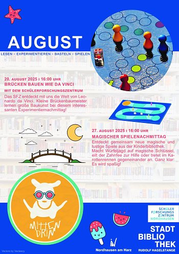 Stadtbibliothek Nordhausen: MITTENDRIN im August (Foto: )
