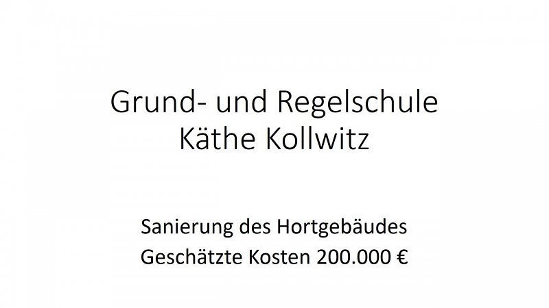 Investitionsprogramm "Ganztagsbetreuung für Grundschulkinder“
