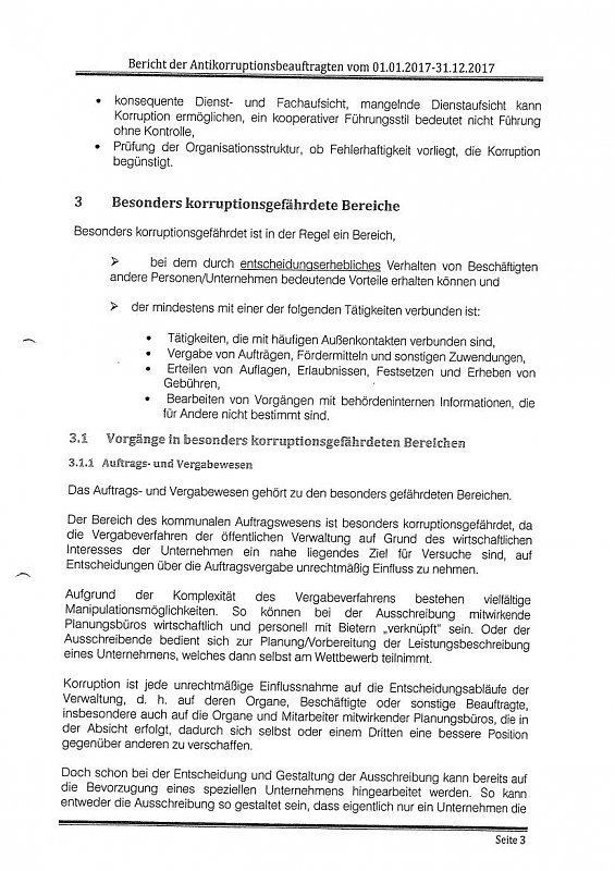 Antikorruptionsbericht 2017