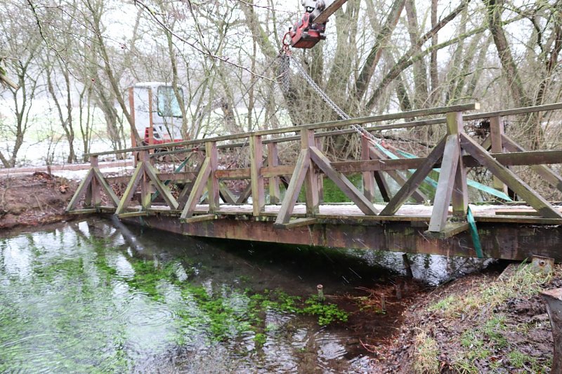 Rückbau Brücke Salzaspring