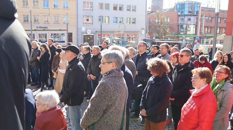 Gedenken anlässlich des 80 Jahrestags der Zerstörung der Stadt Nordhausen am 3. April 2025