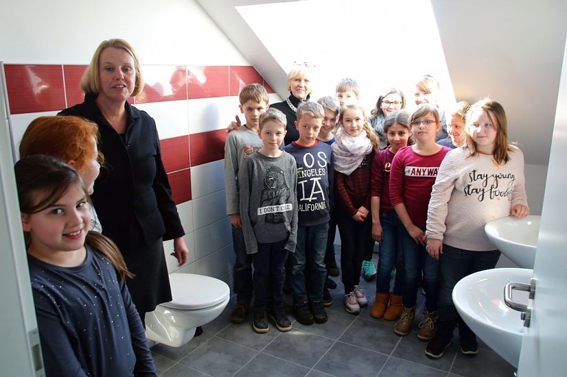 Toiletten Albert-Kuntz-Schule (Foto: Patrick Grabe, Pressestelle Stadt Nordhausen)