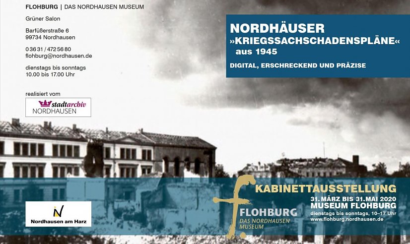 „Nordhäuser Kriegsschadenspläne aus 1945 (Foto: Stadtarchiv)