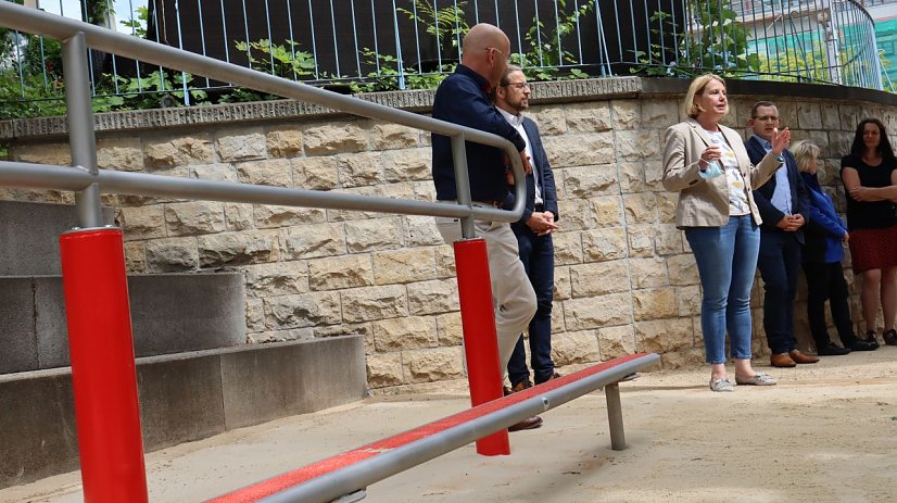 Stadt Nordhausen Bewegungsparcours auf dem Lesserplatz (Foto: Stadtverwaltung Nordhausen)