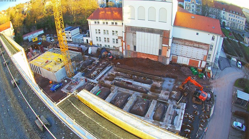 Generalsanierung Theater Stand Januar 2021 (Foto: Stadtverwaltung Nordhausen)