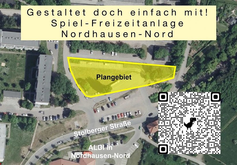 geplanter Standort für Spiel-und Freizeitanlage  (Foto: Stadtverwaltung Nordhausen)