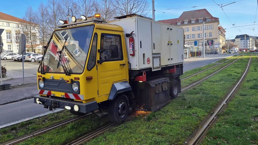 Spurrillenreinigung  (Foto: Ralf Stade (Verkehrsbetriebe Nordhausen GmbH))