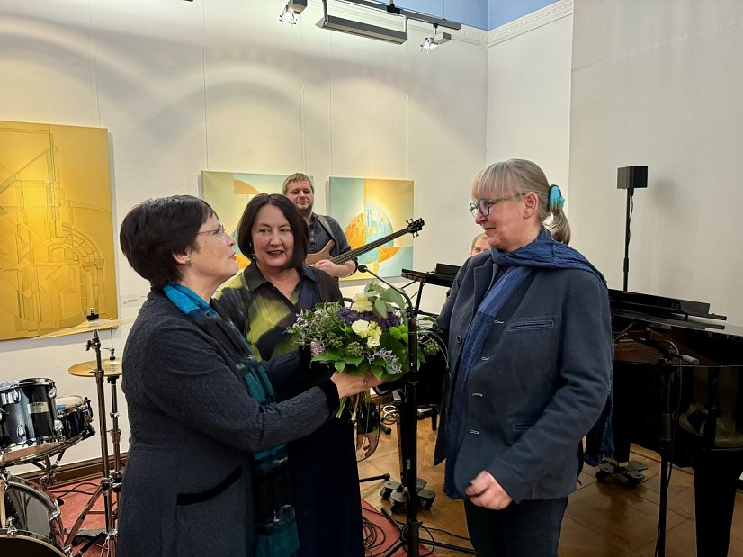 Vernissage Ute Zyrus-Gonska im Kunsthaus Meyenburg (Foto: Stadtverwaltung Nordhausen)